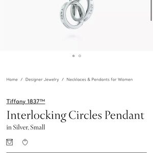 Tiffany & Co. Silver Interlocking Circles Necklace